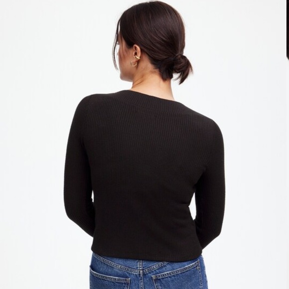 NWT MADEWELL Boatneck Long Sleeve Tee XS - Picture 6 of 8